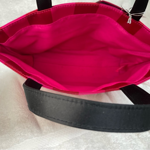Victoria's Secret Bold Pink Striped Tote - Picture 4 of 6
